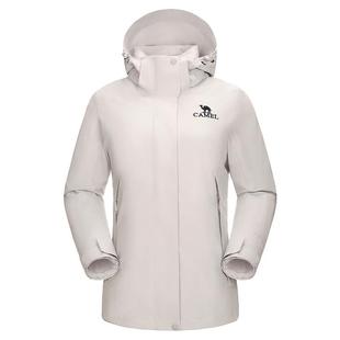 骆驼户外大鹅冲锋衣女鹅绒内胆三合一羽绒服外套男极寒系列登山服