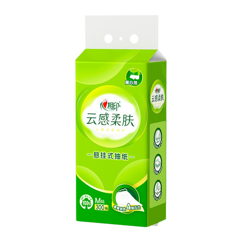原生木浆整箱卫生纸300抽4层1提