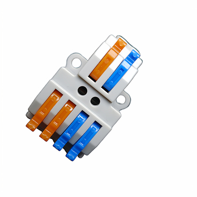 按压式快速接线端子2进4出