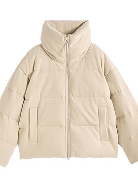 EXCEPTION例外女装冬季新品羊毛混纺简约轻盈柔软保暖羽绒服