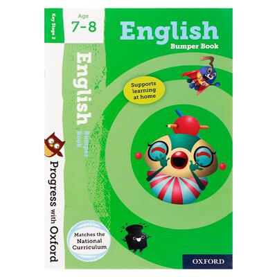 牛津英语 7-8岁 Progress with Oxford: English Age 7-8 英文原版  儿童课外阅读 英语启蒙 早期学习阶段提高英语技能 奖励机制
