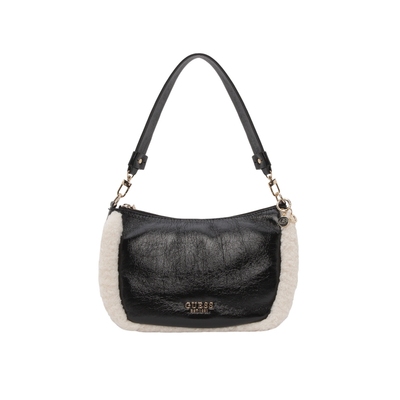 GUESS拼接毛绒百搭手提单肩包