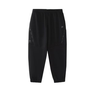 FILA FUSION斐乐潮牌针织长裤男2026春季新款宽松加绒休闲收口裤