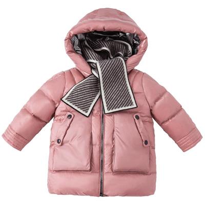 戴维贝拉加厚儿童羽绒服女宝宝