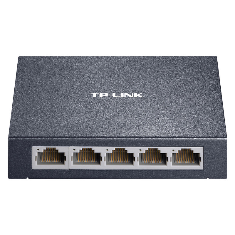普联TP-LINK TL-SF1005D 5口百兆交换机 4口网线分线器 分流器 网络 安防监控 金属机身扩展口 即插即