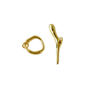 三樱 进口工艺银镀铑金OT扣珍珠水晶项链手链扣头纯银制DIY配件