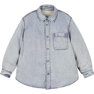 江南布衣童装中长款牛仔羽绒服舒适休闲保暖冬男童儿童jnbybyjnby