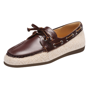 MILLIE'S/妙丽复古风系带厚底乐福鞋女2026新款真皮百搭休闲单鞋Q