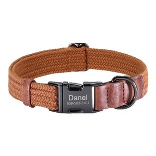 宠物狗狗项圈狗脖圈刻字防丢失外出中型犬柴犬柯基狗狗遛狗绳狗链