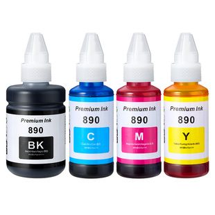 适用佳能GI890墨水canon G3800 G2810 G1810 G2800 G3810 G4810 G3000打印机墨盒加黑色彩色5080非原装CMYK