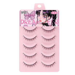 梦鹿R-8假睫毛自然短款日常素颜裸妆仿真硬梗可撑双眼皮眼睫毛