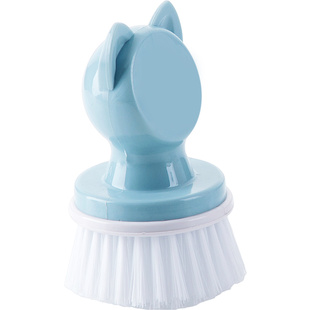 卡通带手柄洗锅刷厨房多功能去污洗碗刷 家用洗锅刷子灶台清洁刷