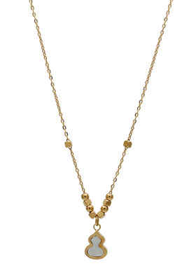 ZOXI旺财平安葫芦项链不掉色女