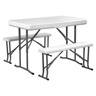 利帆户外夜市摆摊啤酒桌烧烤桌椅子移动摊位便携式餐桌长桌凳子