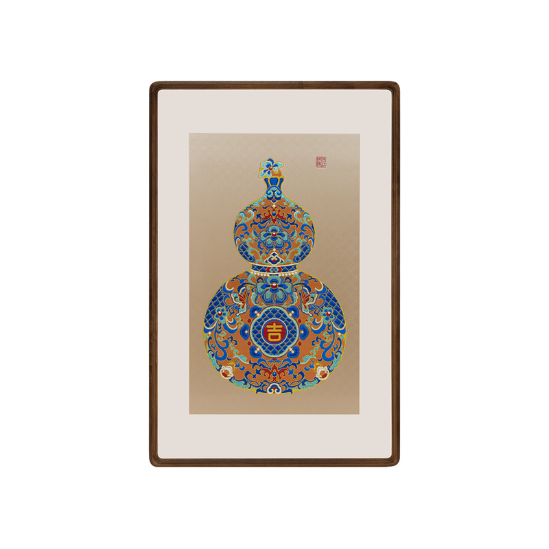 蜀江锦院非遗蜀锦吉祥挂画礼品