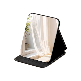 桌面小镜子女随身携带化妆镜子折叠便携学生宿舍男士专用家用手持