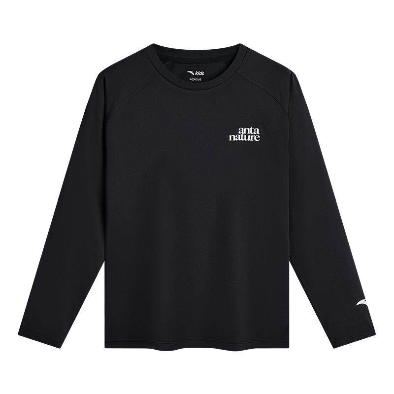 安踏儿童装户外疾飞速干长袖丨弹力打底衫长T恤2026年秋新款上衣
