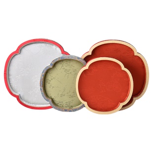 宫廷风带盖首饰盘创意托盘翡翠珠宝展示盘防尘戒指手镯收纳盘