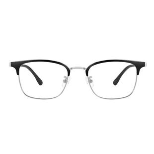 明月逸夫眼镜近视男眉线框理工男斯文气质可配近视成品度数YF5241
