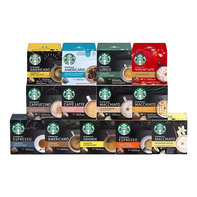 星巴克胶囊咖啡多口味三盒