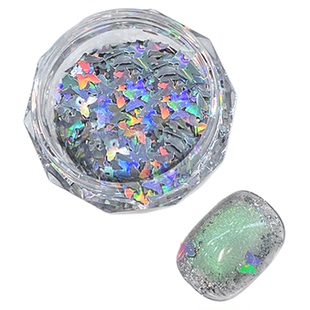 网红夏日夜影星竹猫眼美甲胶新款绿色爆闪灯带晶石玻璃珠子指甲胶