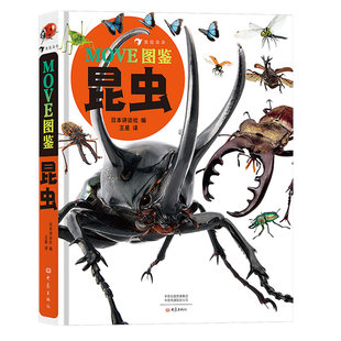 【现货】MOVE图鉴昆虫 6-12岁儿童青少年科普图鉴 昆虫结构分类捕食繁殖习性解说标本图片 讲谈社打造昆虫图鉴科普书籍 后浪童书