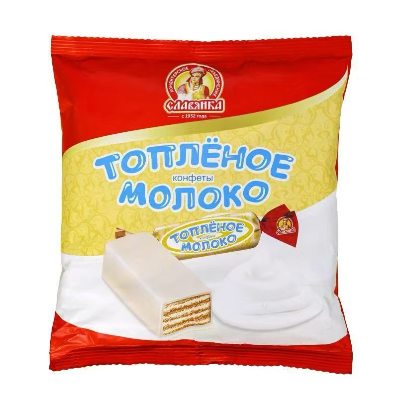 俄罗斯进口酸奶威化巧克力威化牛奶糖果零食饼干糖果喜糖包邮