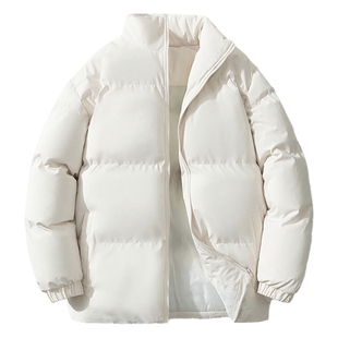 冬季加厚纯色无性别立领棉服男面包服棉袄情侣羽绒棉衣外套秋冬潮