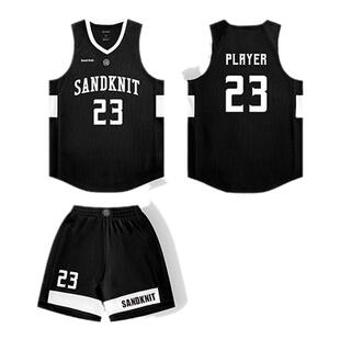Sandknit森耐特美式风球衣定制篮球队服宽松训练服队服运动套装