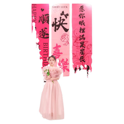公主生日快乐7-8岁女孩生日条幅