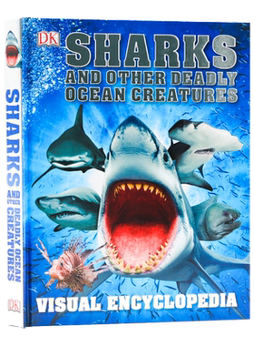 英文原版 DK视觉百科全书 鲨鱼和其他致命的海洋生物 Sharks and Other Deadly Ocean Creatures Visual Encyclopedia儿童科普