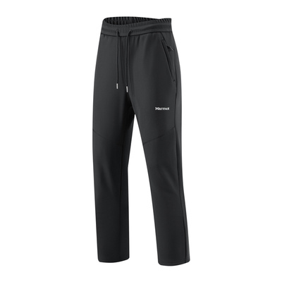 MARMOT土拨鼠加绒卫裤男秋冬季加厚软壳冲锋裤弹力舒适休闲运动裤