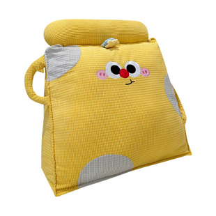 可爱卡通床头三角靠垫大靠背客厅沙发靠背垫床上玩手机靠枕可拆洗