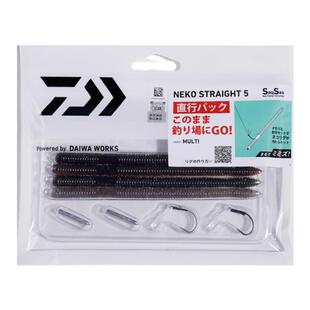 DAIWA达亿瓦 NEKO蚯蚓虫 面条虫软饵鲈鱼新手入门插铅软虫套装