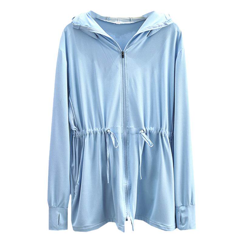 大码防晒衣女显瘦透气连帽防晒服