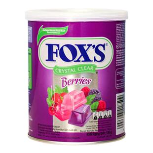 印尼进口FOXS水晶糖罐装四季茶硬糖水果糖糖果小零食休闲食品喜糖