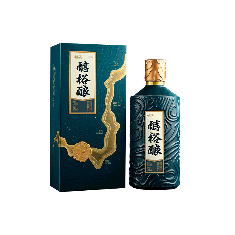 领匠醇裕酿53度酱香型白酒礼盒装