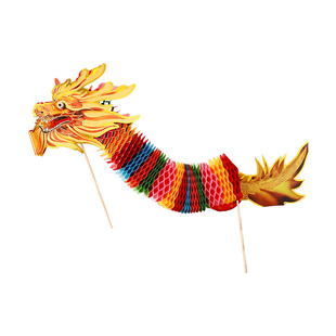 2026马年新年龙头儿童手工diy 舞龙纸灯笼春节过年客厅挂饰装饰品