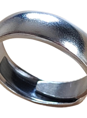 999银素圈活口戒指纯银