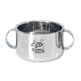 联扣儿童316不锈钢饭碗双耳汤碗宝宝不锈钢餐具吃面碗幼儿园带盖