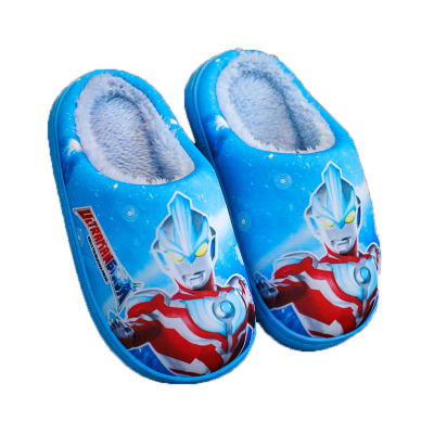 防滑保暖儿童棉拖鞋卡通秋冬季