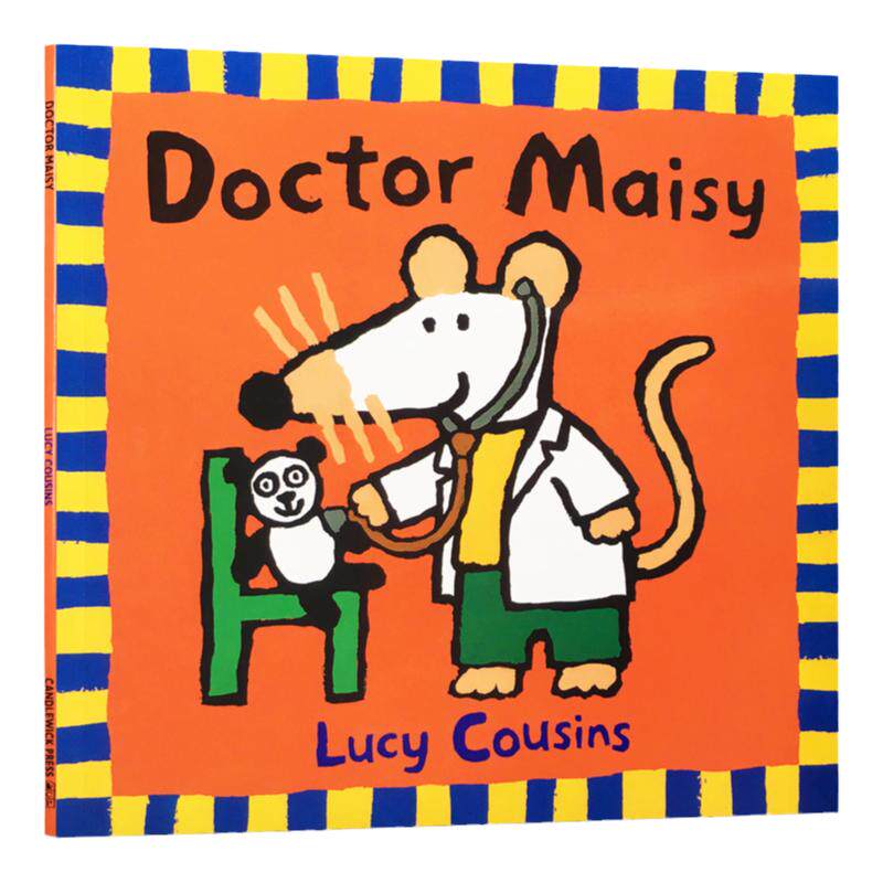 英文原版绘本Doctor Maisy 小鼠波波当医生平装绘本作者Lucy Cousins儿童亲子早教互动启蒙读物英语训练辅导故事图画书