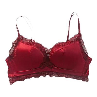 趣安芬文胸性感美背缎面小胸显大