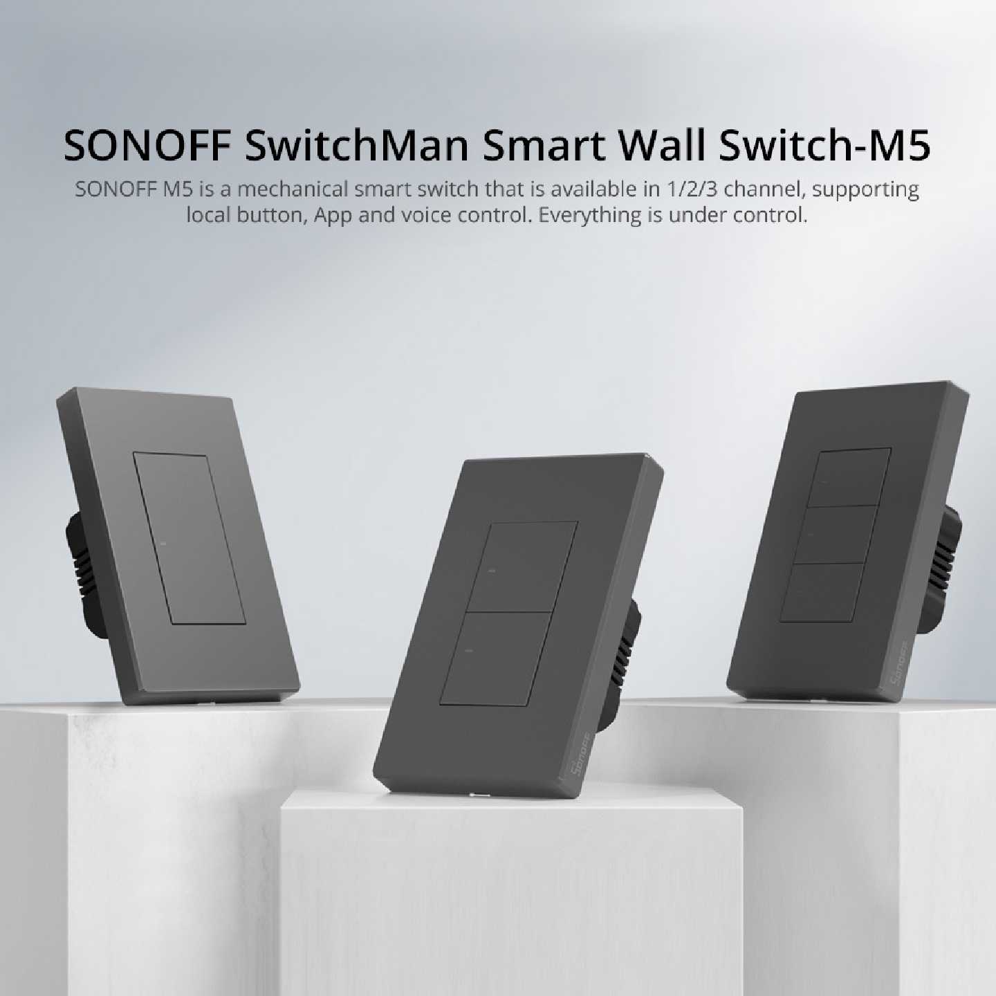 Sonoff M5 Matter智能Wifi开关控制面板APP远程遥控天猫精灵语音图片