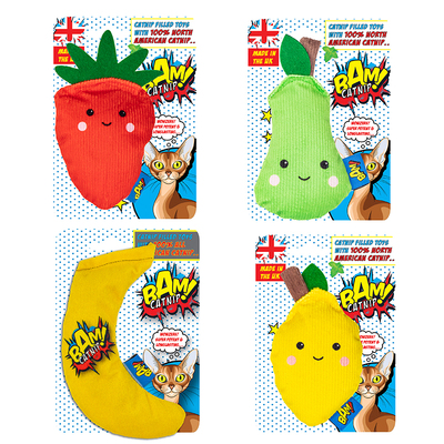 英国BAM CATNIP进口猫薄荷嗅闻100%精选北美猫薄荷填充抱踹玩具