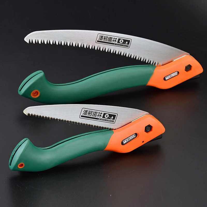 潘易园林折叠锯子手工锯修树枝锯花木工锯拉花户外锯园艺用品包邮