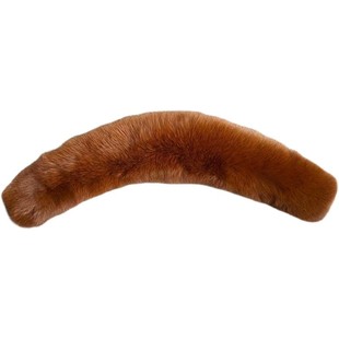 真狐狸毛领子男女帽领帽条领加大加宽冬季保暖大衣皮草毛领子单卖