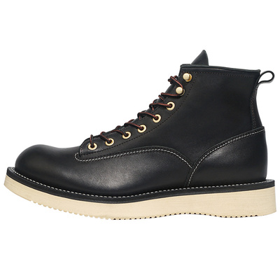 blessshoe固特异缝制牛皮工装靴