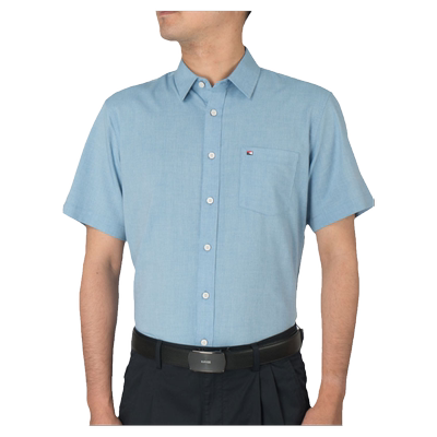 嘉意短袖冰丝衬衫凉感透气宽松