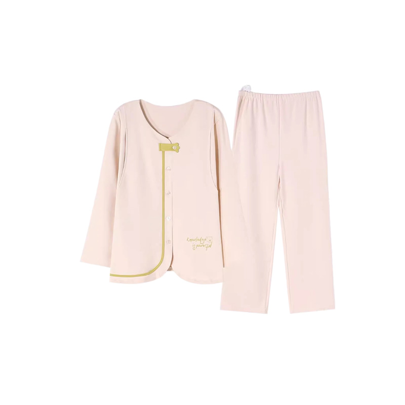 a類月子服春秋產(chǎn)后純棉10月份秋季孕婦哺乳睡衣喂奶家居服秋冬女
